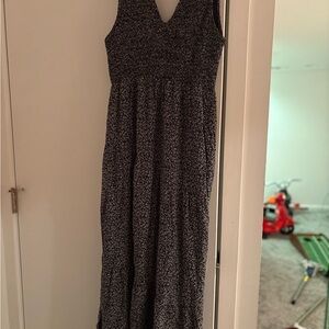 Black and White Floral Dress